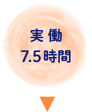 実働7.5時間